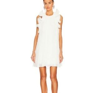 Amur Swirling Ruffled Minidress